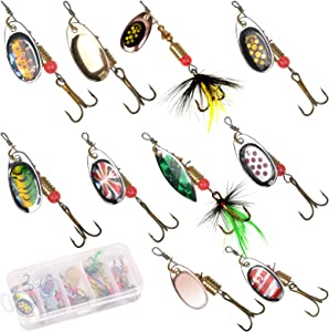 fishing angling gift set spinners for pike perch trout game fishing